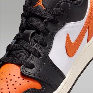 Nike Air Jordan 1 Low Black Orange Sneakers